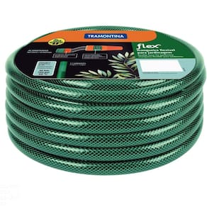 Mangueira Flex Tramontina Verde em PVC 3 Camadas 10 m com Engate Rosqueado e Esguicho Tramontina