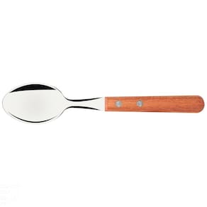 Conjunto de Colheres para Chá Tramontina Dynamic com Lâminas em Aço Inox e Cabos de Madeira Natural 3 Peças Tramontina