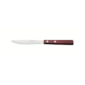 Faca para Sobremesa Tramontina com Lâmina em Aço Inox e Cabo em Madeira Polywood Vermelho 3" Tramontina