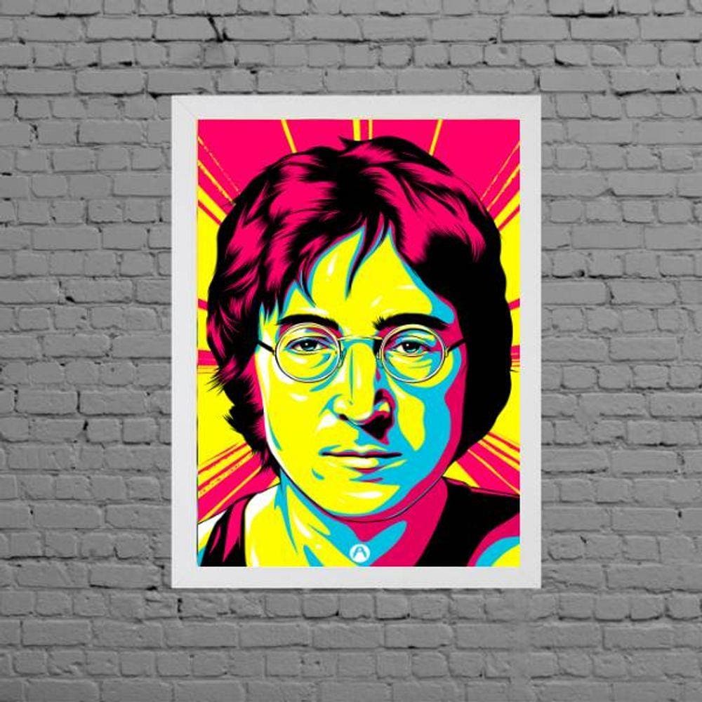 Quadro Desenho John Lennon Pop Art