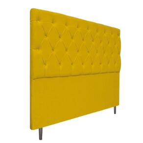Cabeceira Estofada Liverpool 160cm Queen Size Amarelo