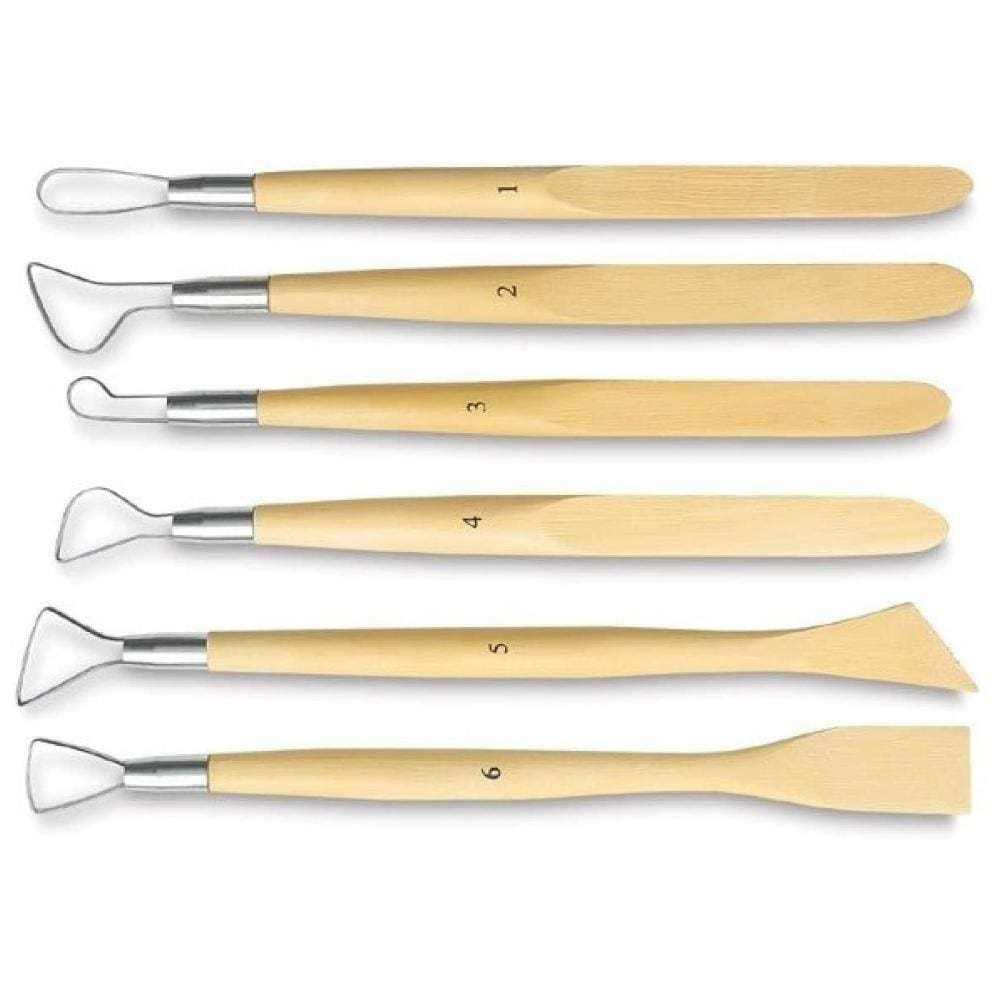 Kit Estecas De Metal E Madeira Sinoart Com 6 Peças Sft063N