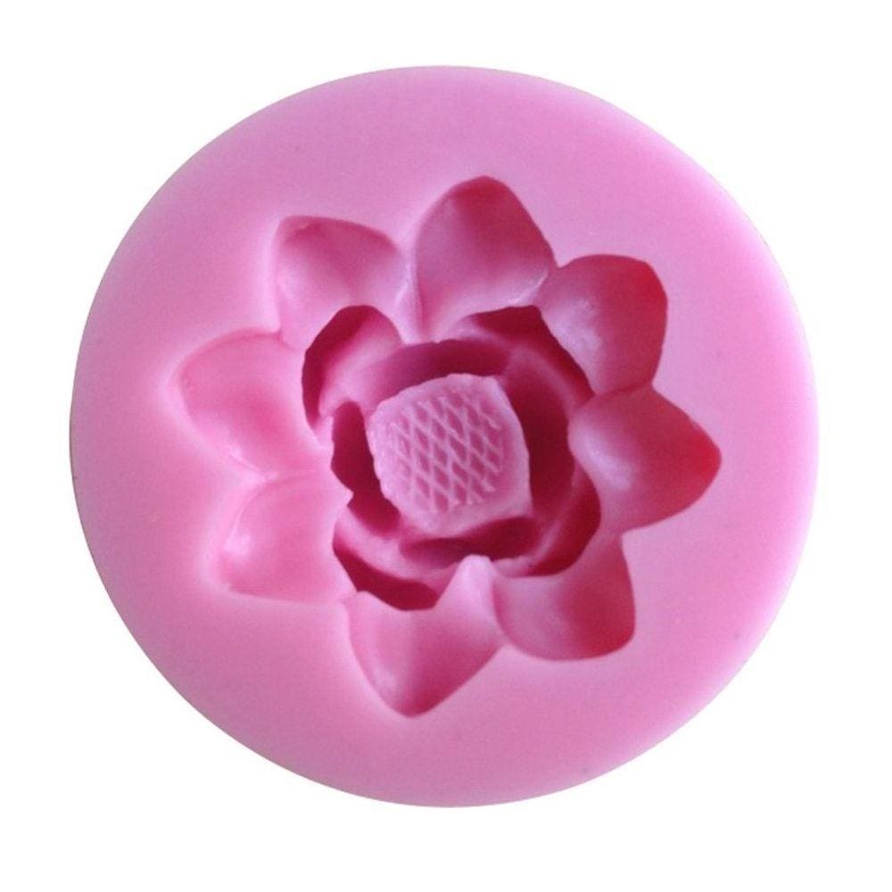 Molde De Silicone Flor De Lotus