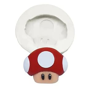 Molde De Silicone Toad, Cogumelo, Mario Bros