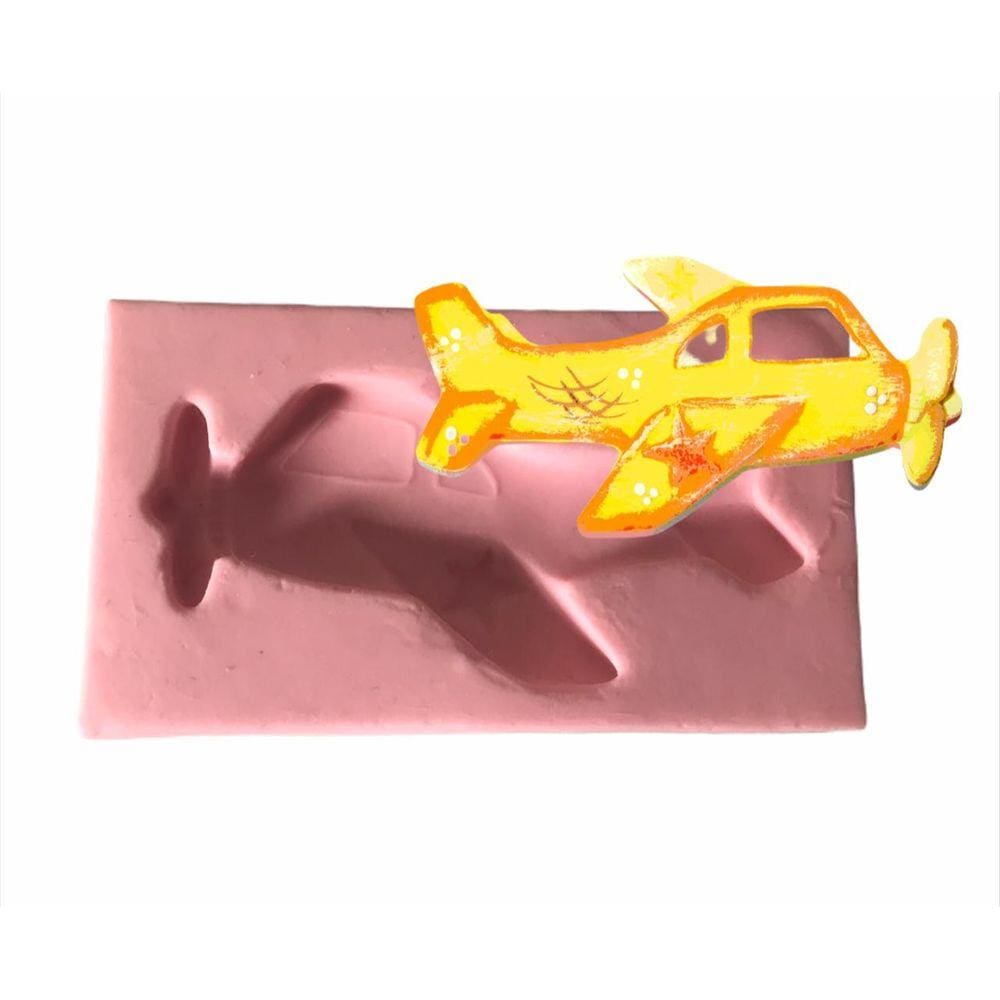 Molde De Silicone Avião