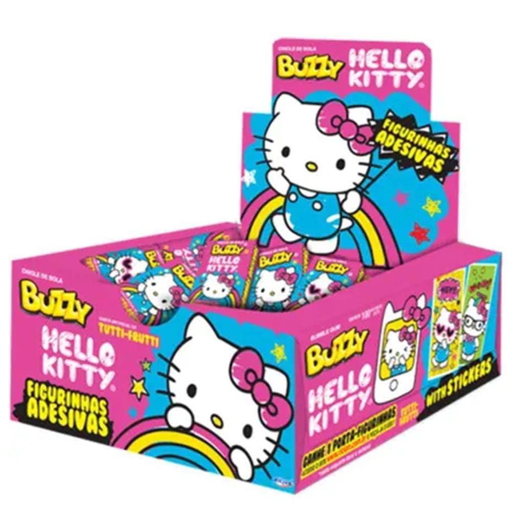 Chiclete Hello Kitty Tutti Frutti 100 Unidades - Buzzy