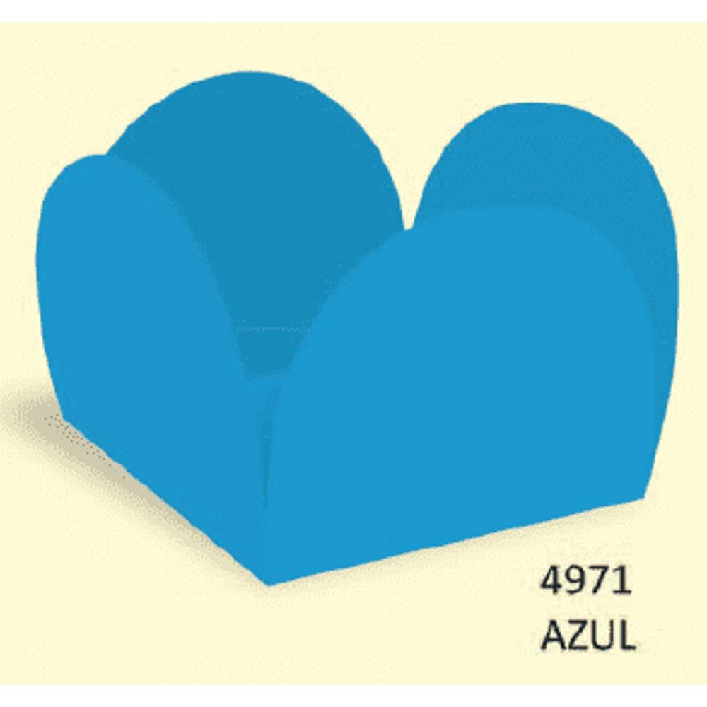 FORMINHA PARA DOCES CAIXETA 35mm NEON - AZUL - Pacote com 50 unidades