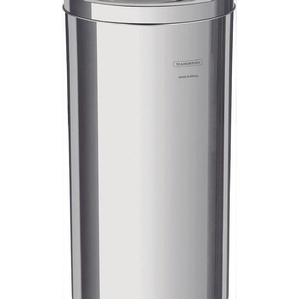 Lixeira Inox Swing Acabamento Polido 30L Tramontina