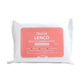 Lenço Facial Dailus Micelar Demaquilante - 25 Unidades