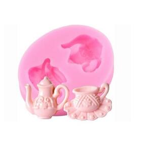 Molde De Silicone Chá De Cozinha, Bule, Xícara