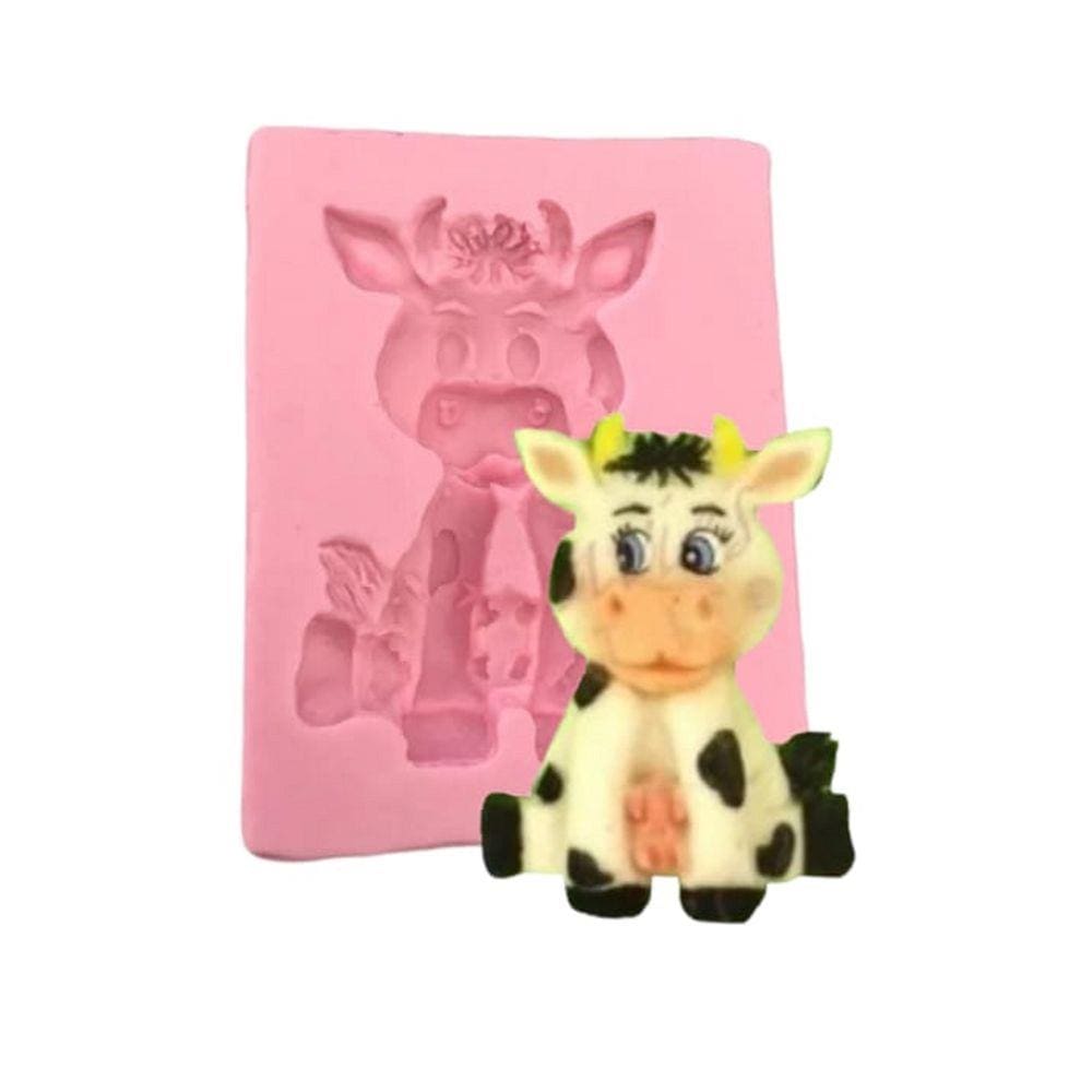 Molde De Silicone Fazendinha, Vaca, Resina, Confeitaria, Biscuit Molds Planet