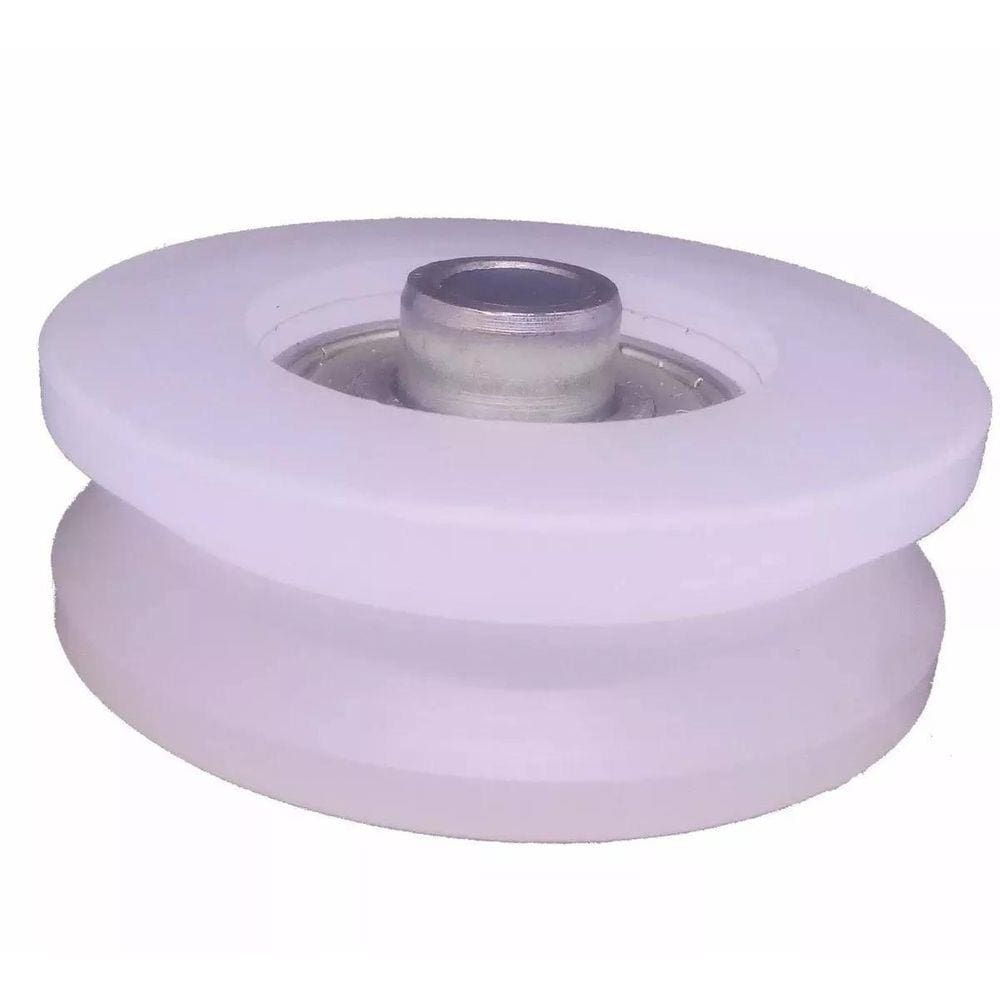Roldana Para Portão 2 1/2 Polegadas Nylon Canal V 6 Un