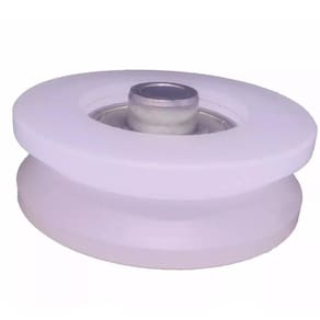 Roldana Para Portão 2 1/2 Polegadas Nylon Canal V  6 Un