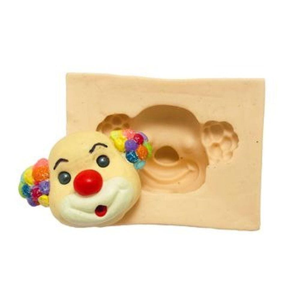 Molde De Silicone Rosto Palhaço, Circo