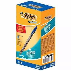 Caneta Esferográfica Grossa 1.6Mm Azul 25 Und Bic