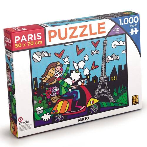 Puzzle 6000 pecas le petit cafe - quebra cabeca - GROW - Quebra