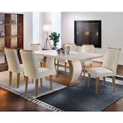 Conjunto Sala de Jantar Mesa Milena 180 com 6 cadeiras Milena Rufato