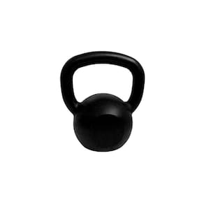 Kettlebell Pintado 12 Kg Fundidos De Minas - Preto