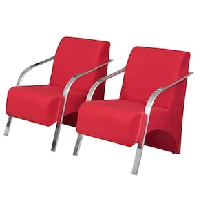 Kit 2 Poltronas Decorativas Vênus 1 Lugar Braço Pé Alumínio D Salla Suede