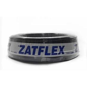 Fio Cabo Flex 1,5Mm 750V Preto Rolo 100 Metros Zatflex