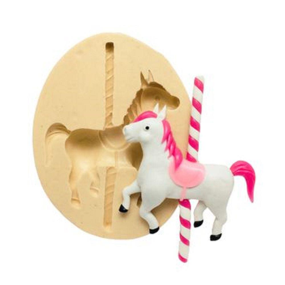 Molde De Silicone Cavalo Carrossel