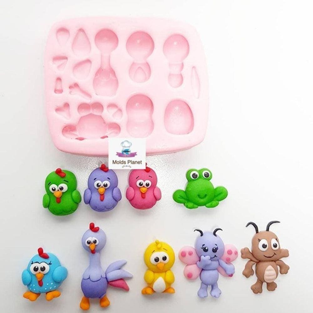 Molde De Silicone Galinha Pintadinha