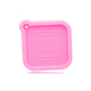 Molde De Silicone Instagram Rede Social Chaveiro