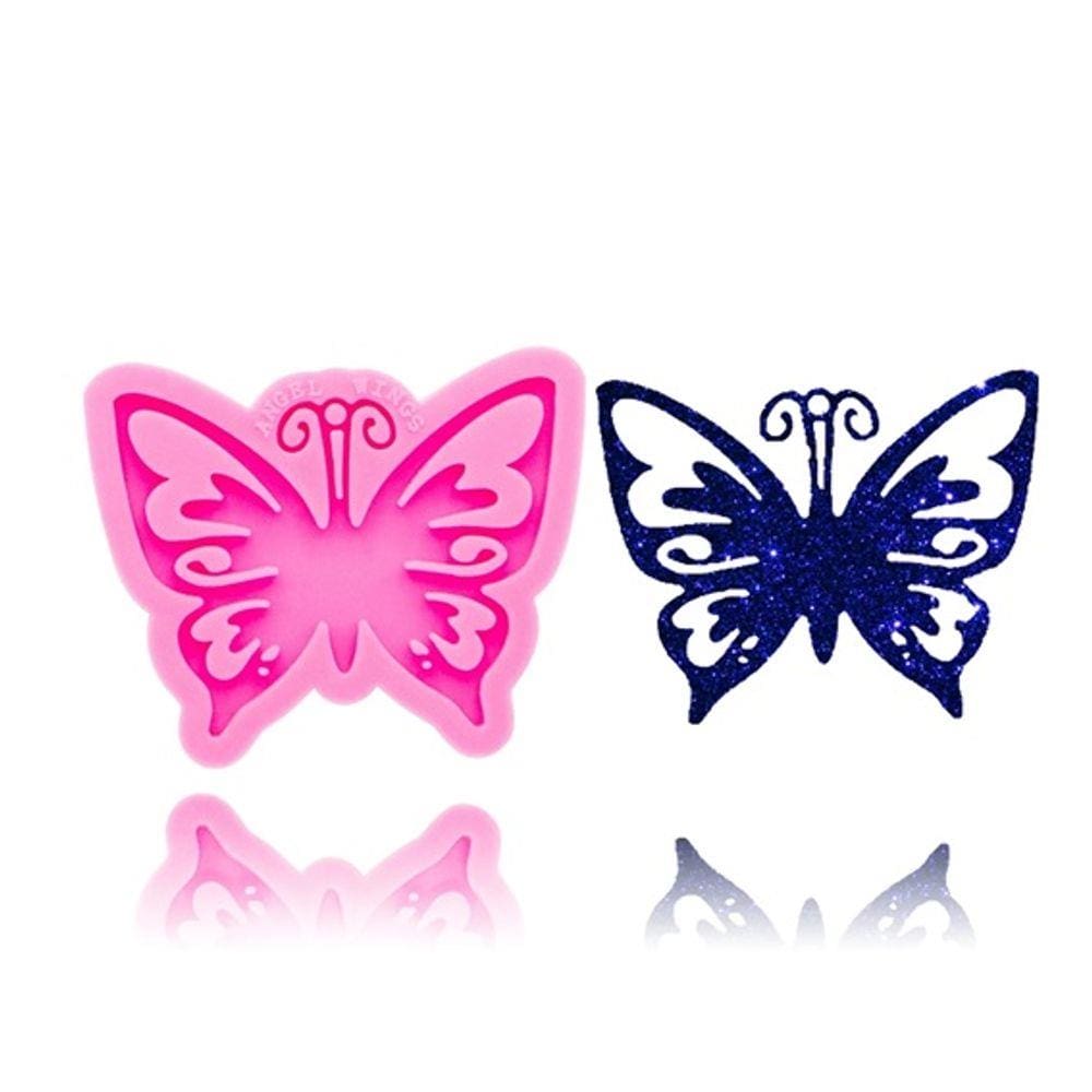 Molde De Silicone Borboleta, Resina, Chaveiro