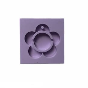Molde De Silicone Flor Resina Pingente Chaveiro