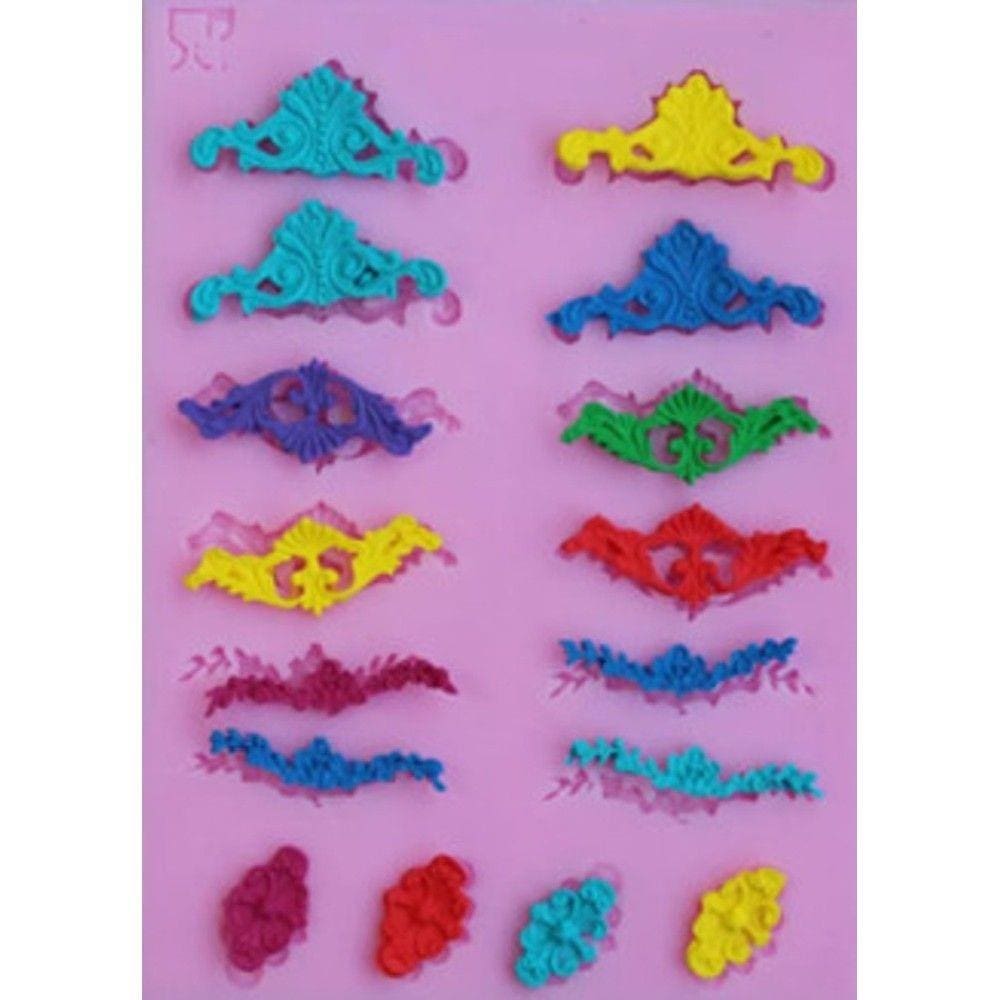 Molde De Silicone Arabescos