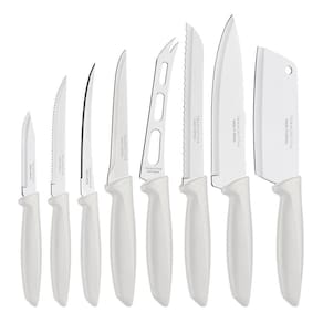 Jogo Conjunto Facas Plenus 8 Peças Inox Top Tramontina Branco