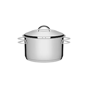 Caçarola Tramontina Solar Funda em Aço Inox Fundo Triplo com Tampa e Alças 20 cm 3,6 L Tramontina