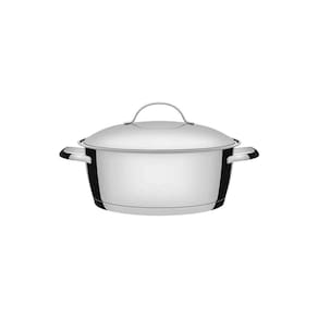Caçarola Rasa Tramontina Allegra em Aço Inox com Fundo Triplo 22 cm 3,3 L Tramontina
