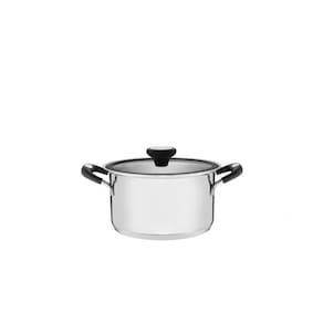 Caçarola Funda Tramontina Solar Silicone em Aço Inox com Fundo Triplo 16 cm 1,8 L Tramontina