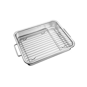 Assadeira Tramontina Service em Aço Inox com Grelha 34 x 28 cm Tramontina