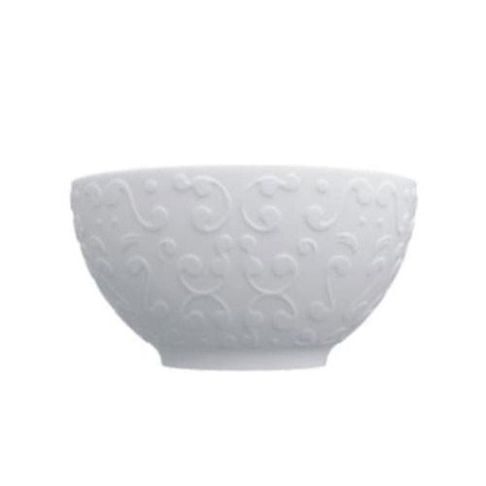 Bowl De Porcelana Branco Tassel 12 Cm