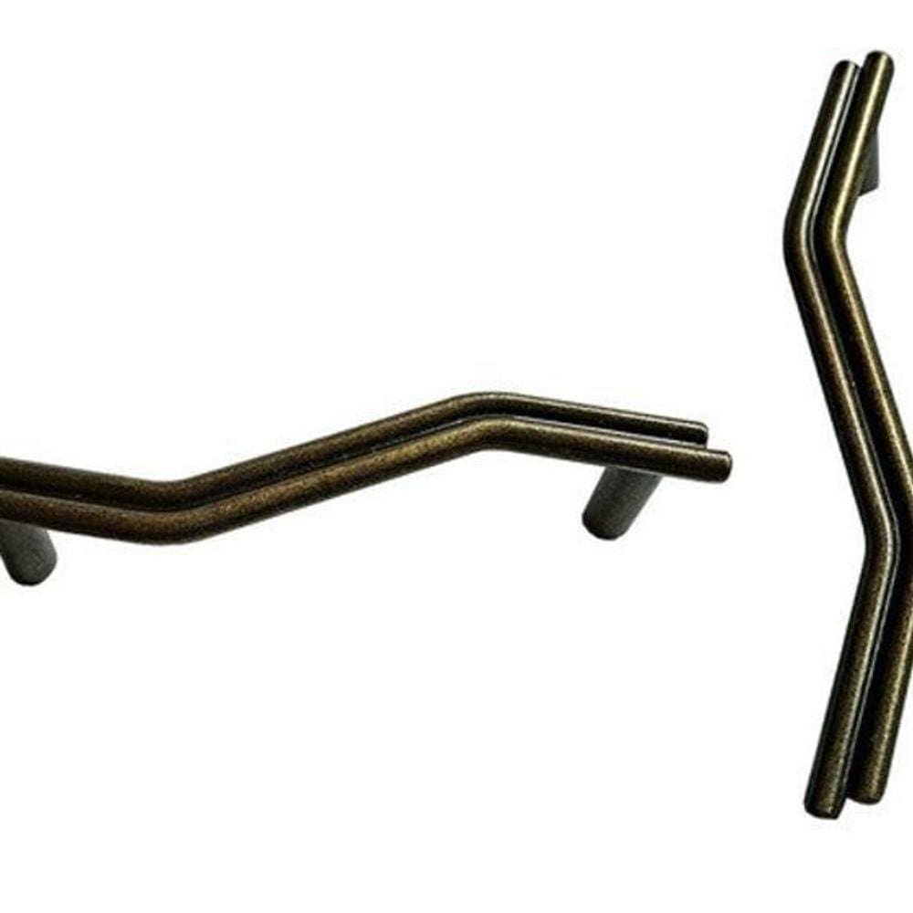 Kit 12 Puxadores Moveis Ouro Velho Pz100 - Telis Ferragens
