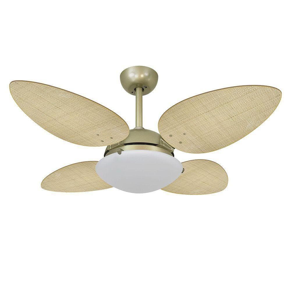 Ventilador Teto Volare Gold Palmae 4 Pás Natural - 220V