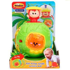 Brinquedo Bola Divertida Amiguinhos Da Selva WinFun 0778