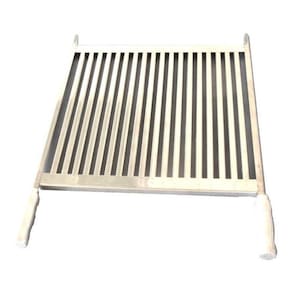 Grelha Em Inox Uruguaia Parrilha Para Churrasco 55Cm Largura