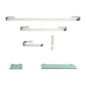 Kit Para Banheiro Platinum 03 Verde 6 Peças
