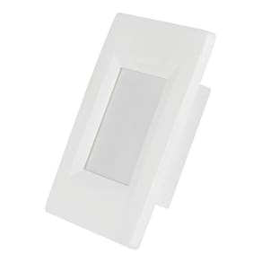 Balizador Led Embutir Branca 4X2 Abs 2W 3000K Branco Quente