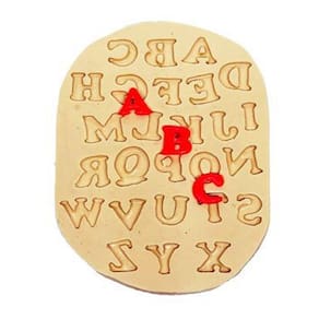 Molde De Silicone Alfabeto, Resina, Confeitaria, Biscuit Molds Planet