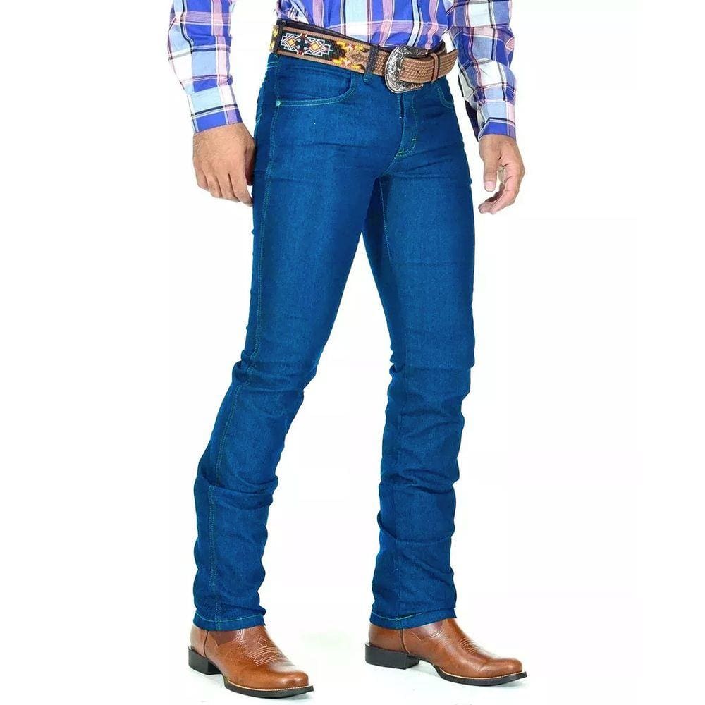 Calça Jeans Masculina Lycra Country Azul Claro