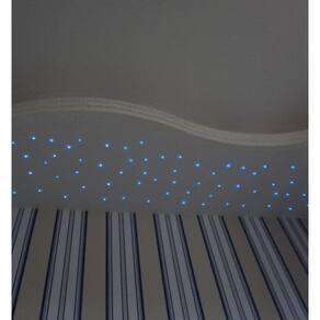 Kit Noite Estrelado 200 Fibras Ótica Efeito Estrelado Rgb