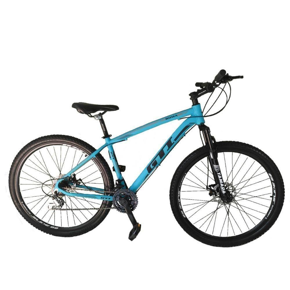 Bicicleta Aro 29 Gti Roma 21v Freio A Disco Azul Tam. 15