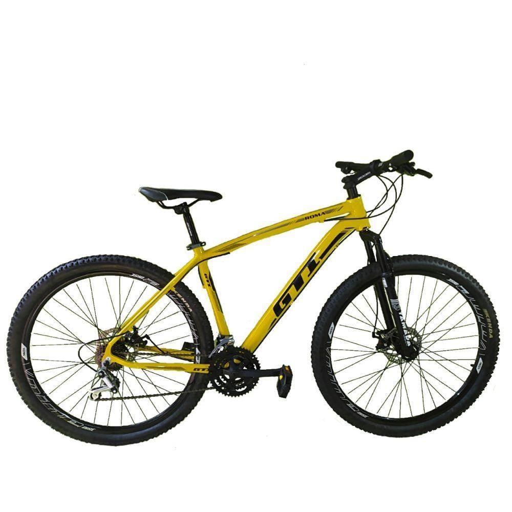 Bicicleta Aro 29 Roma 21v Freio A Disco Amarelo Tam. 19