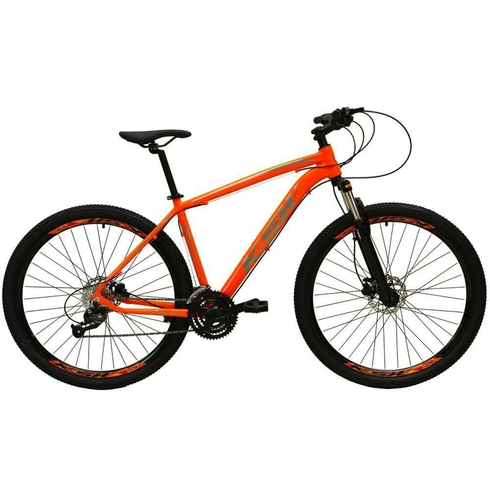 Bicicleta Aro 29 24v K7 Freio Hidráulico Laranja Tam. 17