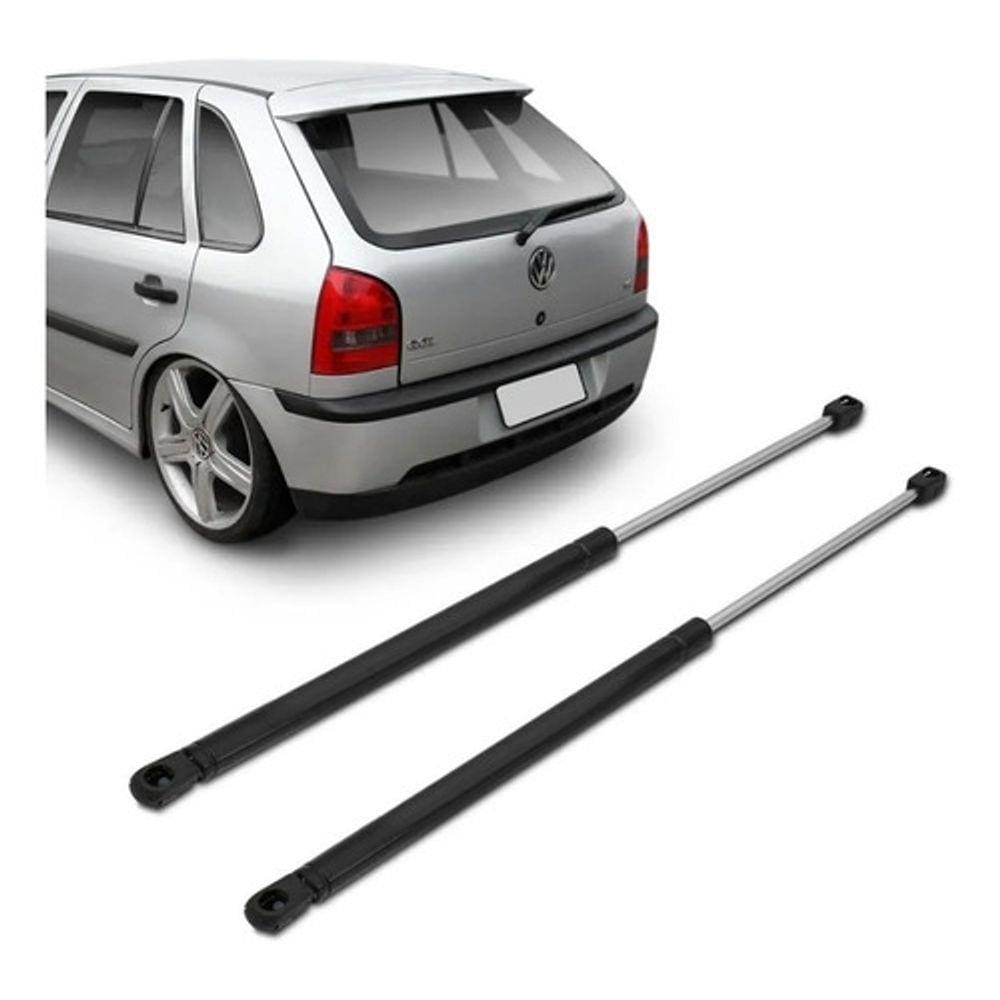 Kit Par Pistão Amortecedor Tampa Traseira Porta Malas Gol G2 G3 1995 1996 1997 1998 1999 2000 2001 2002 2003 2004 2005