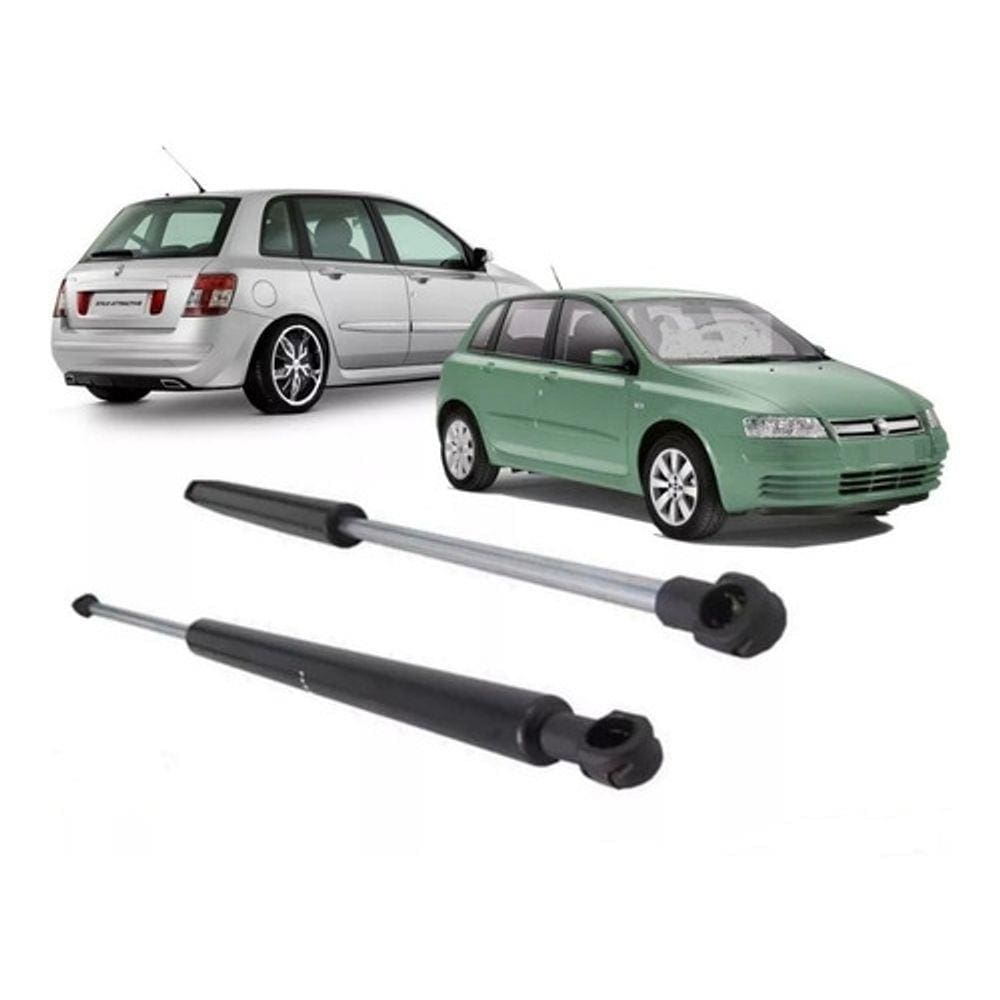Kit Par Pistão Amortecedor Tampa Traseira Porta Malas Fiat Stilo 2001 2002 2003 2004 2005 2006 2007 2008 2009 2010 2011